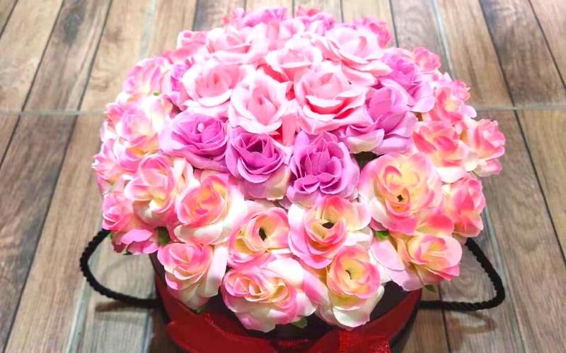 Artificial Assorted Rose Bouquet in Paradise City